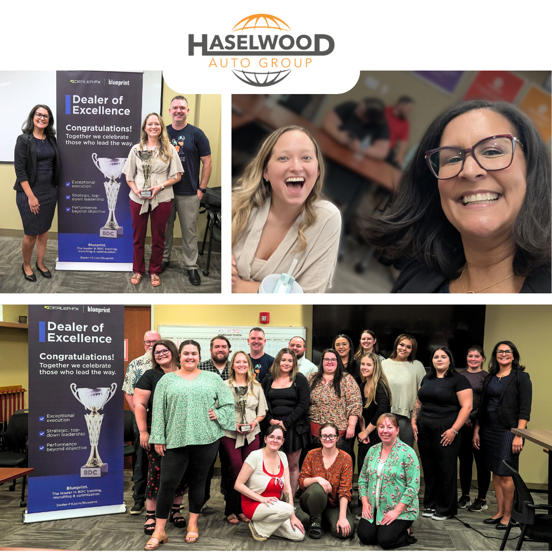 Dealer Award of Excellence presented to Toyota of Riverside team